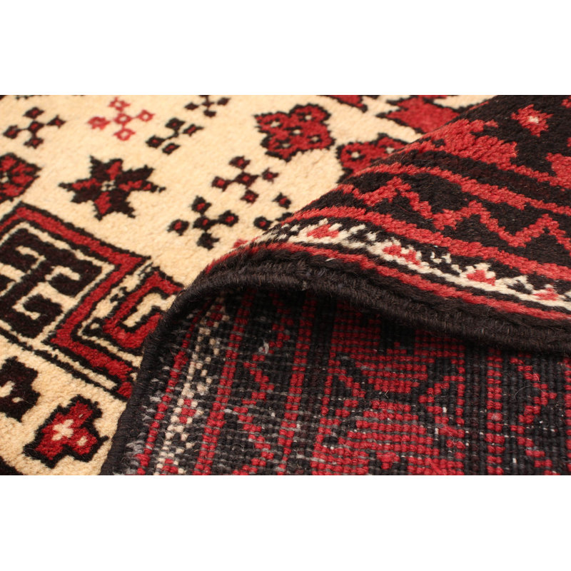 One-of-a-Kind 3'3" X 6' 1980s Wool Area Rug in