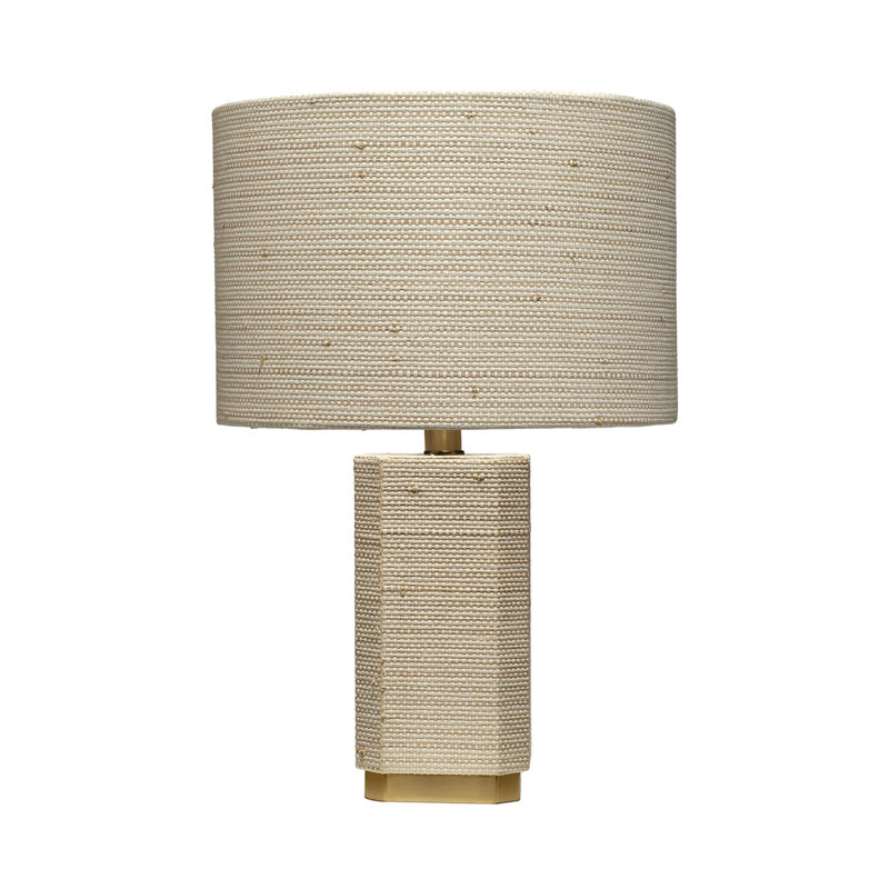 Lampe de table en raphia Haisley