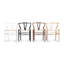 Fauteuil Wishbone, teinture blanche