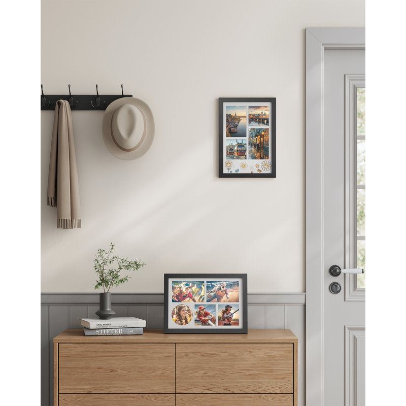 Black Picture Frame with Mat