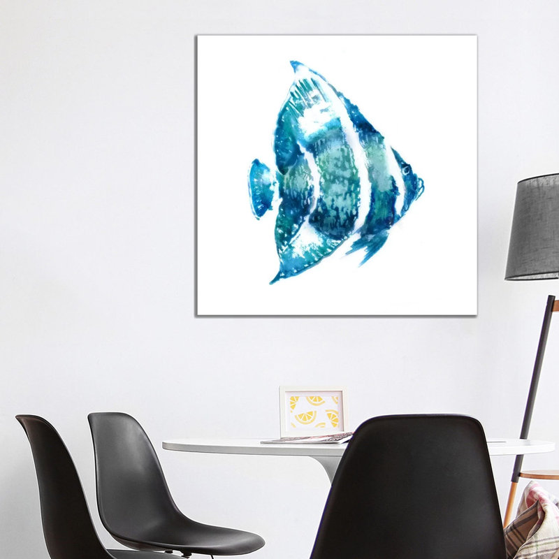 Fish I by Edward Selkirk - Wrapped Canvas Painting, 93.98 cm H x 93.98 cm W x 1.91 cm D
