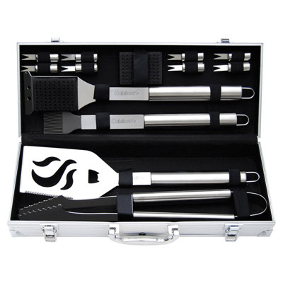 Cuisinart 14-Piece Deluxe Stainless Steel Grilling Set