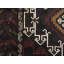 Hand-Knotted High-Quality Black and Red Area Rug