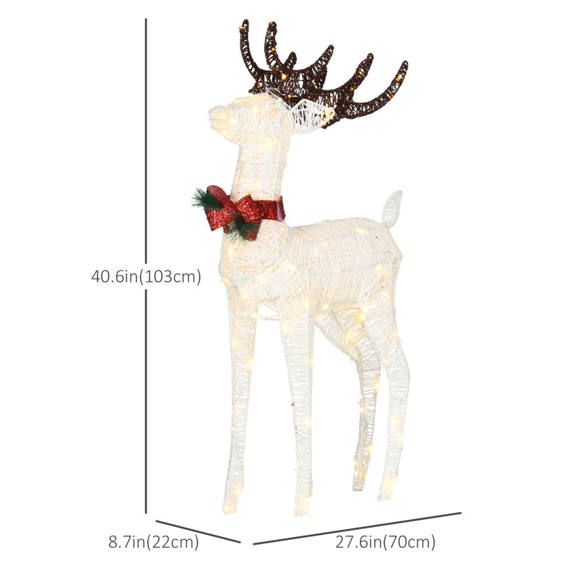 Renne de Noël lumineux