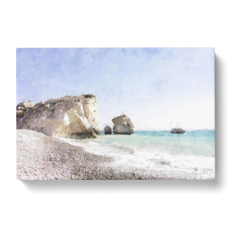 Cyprus Beach - Wrapped Canvas, 40cm H x 60cm W x 3cm D