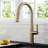 KRAUS Oletto Single Handle Pull Down Kitchen Faucet-53024479