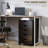 5 Drawer File Cabinet Storage Organizer Filing Cabinet With Nordic Minimalist Modern Style & Wheels, Brown