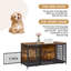 Meuble de rangement pour chien avec coussin 53 po Iliu