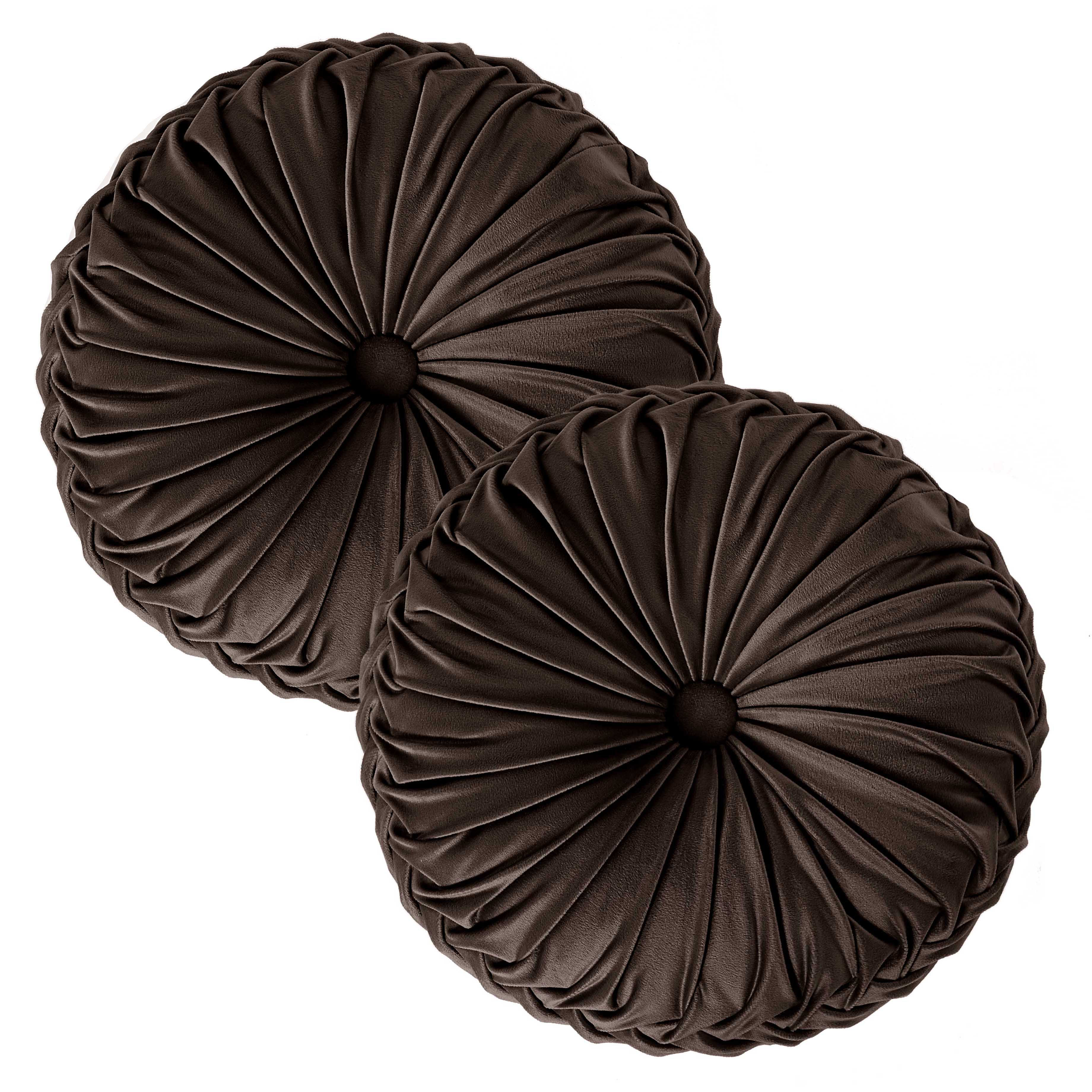 Homechoice International Group Velvet Round Throw Pillow