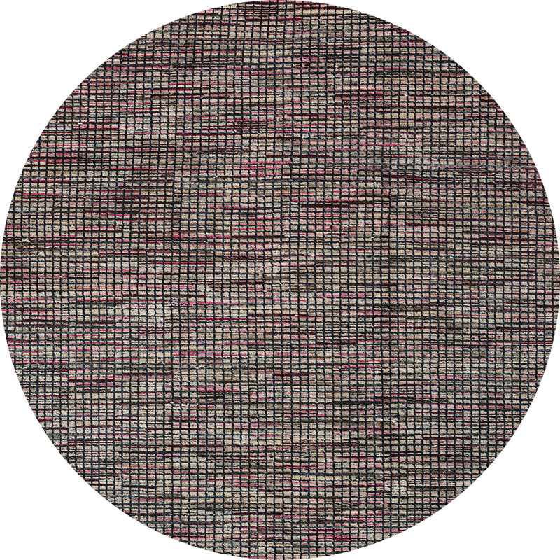 Abstract Indoor Rug, Round 5'