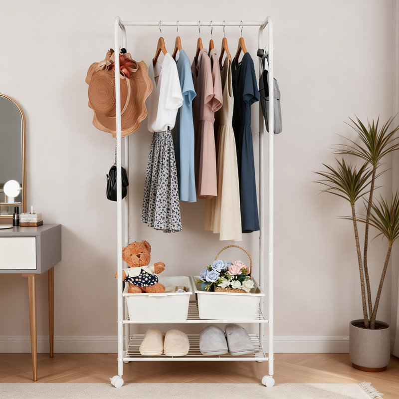 Rangeworthy 70cm Rolling Clothing Rack