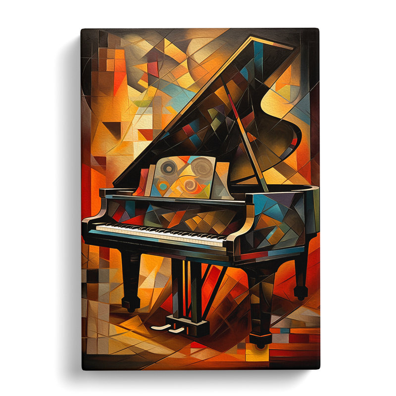 Piano Orphism - Art Prints - Wrapped Canvas, 76cm H x 50cm W x 3cm D