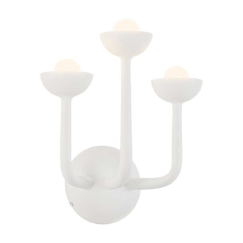 Luminaire mural / pour meuble-lavabo à DEL à intensité variable 11 po Spade, White