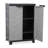 Ram Quality Products PREMIUM Utility 2 Shelf Lockable Storage Cabinet, Black
