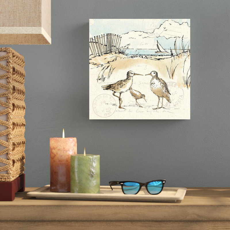 «Coastal Breeze X» par Anne Tavoletti, reproduction d'art sur toile tendue, H 12 po x l 12 po
