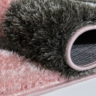Finie Geometric Shag Area Rug