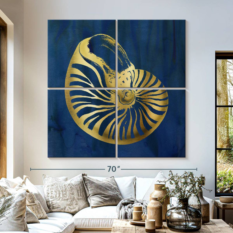 Aletra Indigo Sea Treasure IV, H 57 po x l 57 po