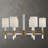 Welkin 6 - Light Steel Chandelier