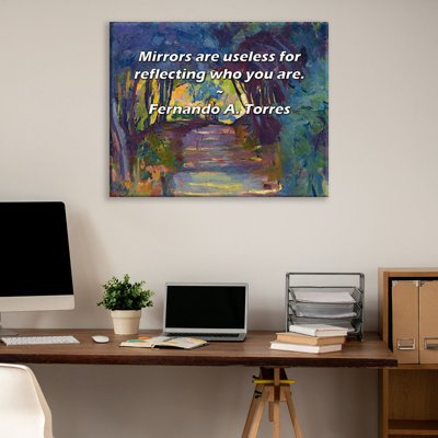 Astoria Grand Gallery Wrapped Canvas By Fernando A. Torres: "Mirrors are useless for reflecting who y
