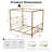 Saarah Metal Canopy Bed-1160027776-1160027778