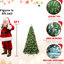 Arbre de Noël artificiel de 7 pi, 400 lumières Ul, 1072 pointes, conception, support en métal pour un aspect des Fêtes-359005988