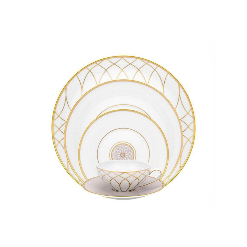 Terrace Porcelain Teacup and Saucer