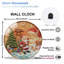Horloge murale de Noël avec horloge murale de Noël