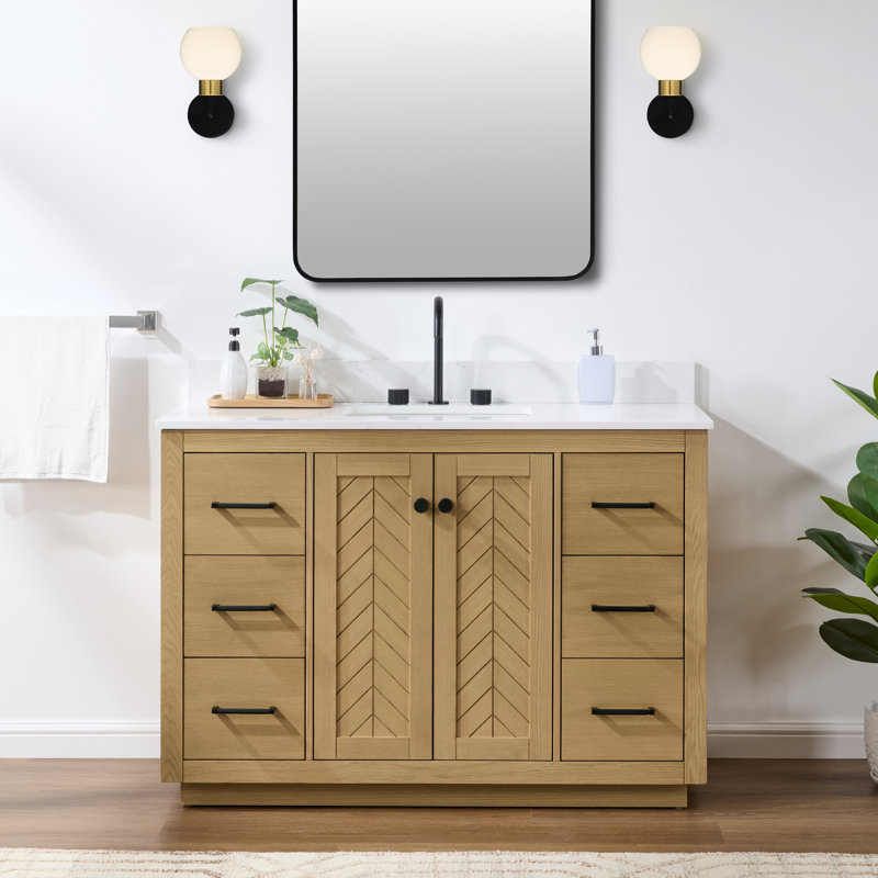 Ensemble de meuble-lavabo simple avec comptoir Juriah 49