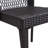 Set Of 2 Outdoor Patio Dining Chair, Stackable With UV-Resistant PE Rattan And Steel Frame