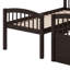 Lit superposé multifonctionnel en bois avec lit gigogne et tiroirs de rangement-916245964