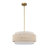 4-light 20"W Bohemian Hand-Woven Drum Pendant