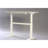 47" White Rectangular Standing Desk, Manual Height Adjustment For Optimal Office Use Desk In Color - Adjustable, Strong Build, Accommodates Dual Monitors & Laptop