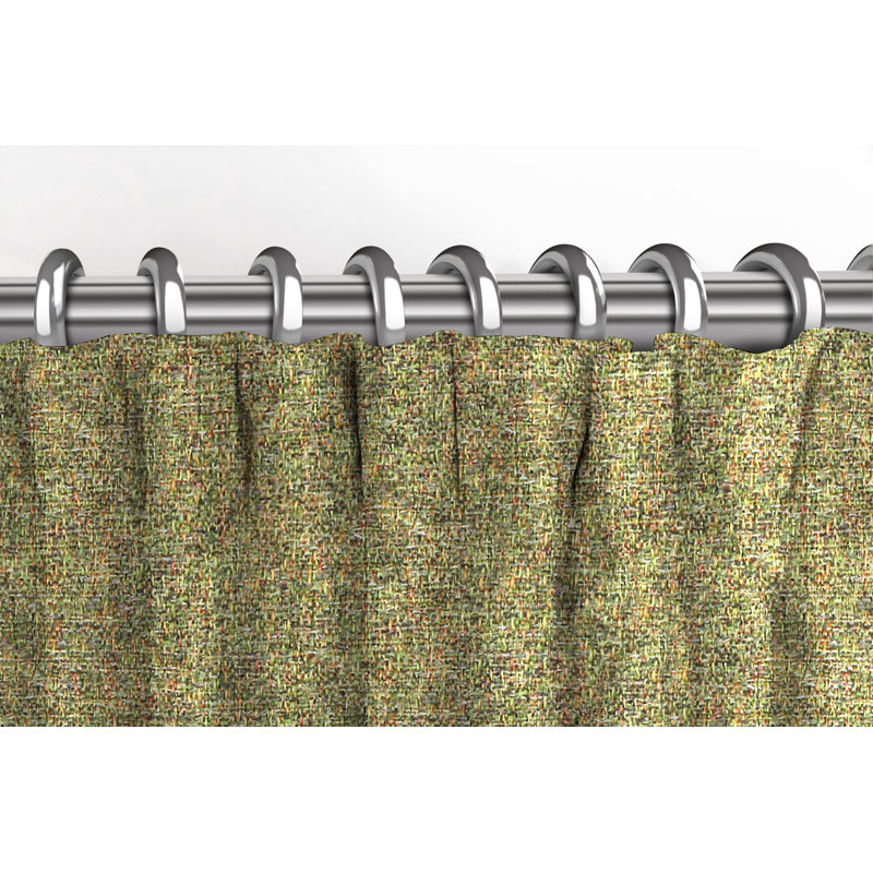 Ayara Room Darkening Curtains / Drapes Pair, Forest Green, 116 W cm x 137 D cm
