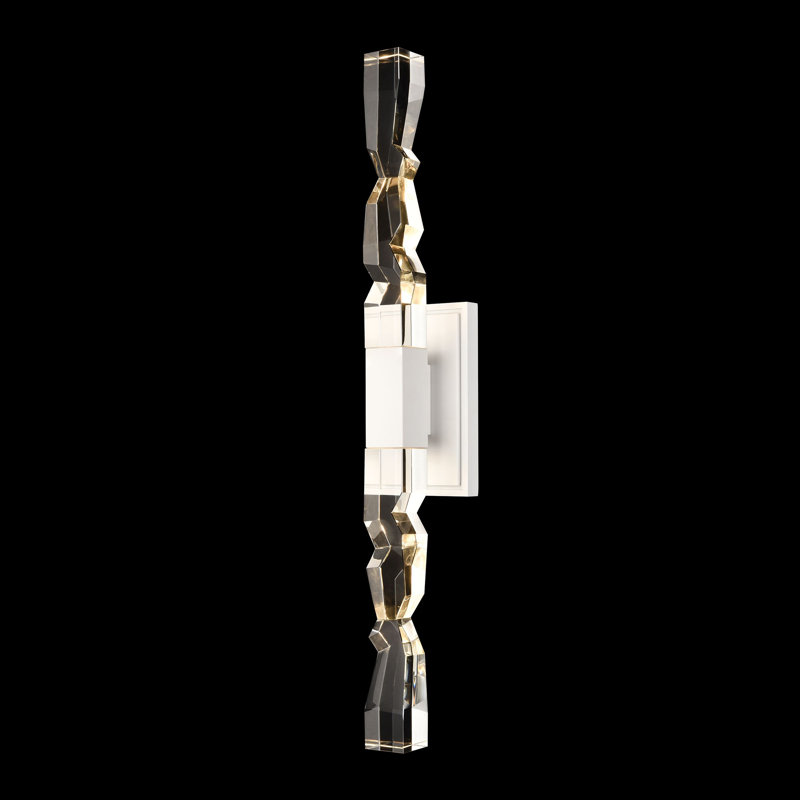 Mamadim Steel LED Wallchiere, Matte White, 31.38" H x 4.5" W x 3.88" D
