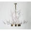 Lustre en corne de bois de lucite clair nickel poli clair-90566132-90566138-130734761