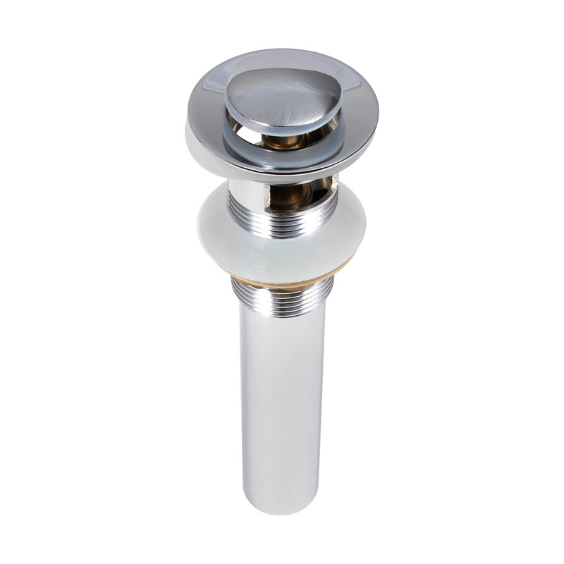 Drain de lavabo de salle de bain escamotable 1,25" avec trop-plein, Chrome