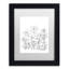 « simple fleur doodle », impression sur toile encadrée-19607708-19607709