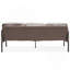 Canapé 3 places en L en polyester beige avec repose-pieds-1386738321