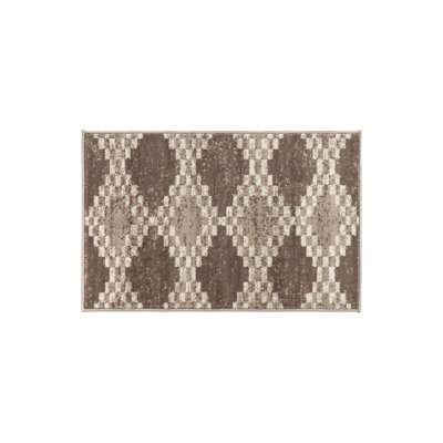 Southwestern Beige And Brown Geometric Area Rug