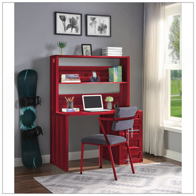 Versatile Metal Writing Desk With Hutch For Efficient Work And Storage