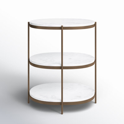Marble Top End Table