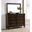 Guanciale 8-drawer Dresser And Mirror Dark Oak