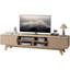 Meuble télé élégant pour téléviseur avec 2 armoires et tablettes-245798090-245798089