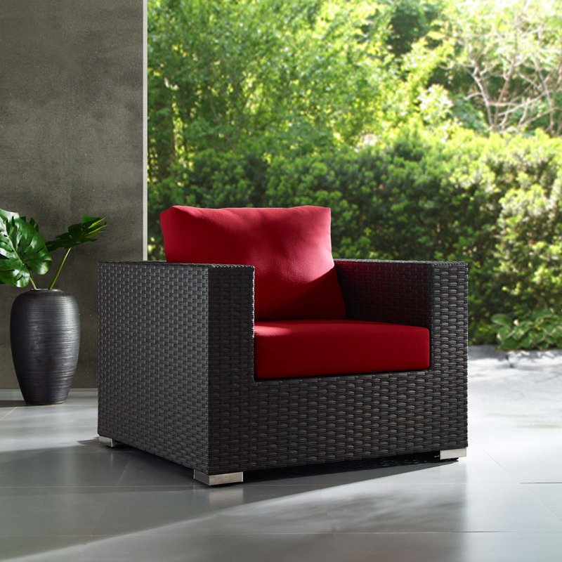 Fauteuil Sunbrella Modway, Rouge