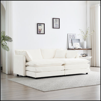 Comfortable Sofa With Soft Cushions And Durable Frame, For Modern And Traditional Living Spaces.