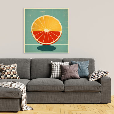 Lemon and Tangerine Pattern Kitchen Canvas | Home Decor