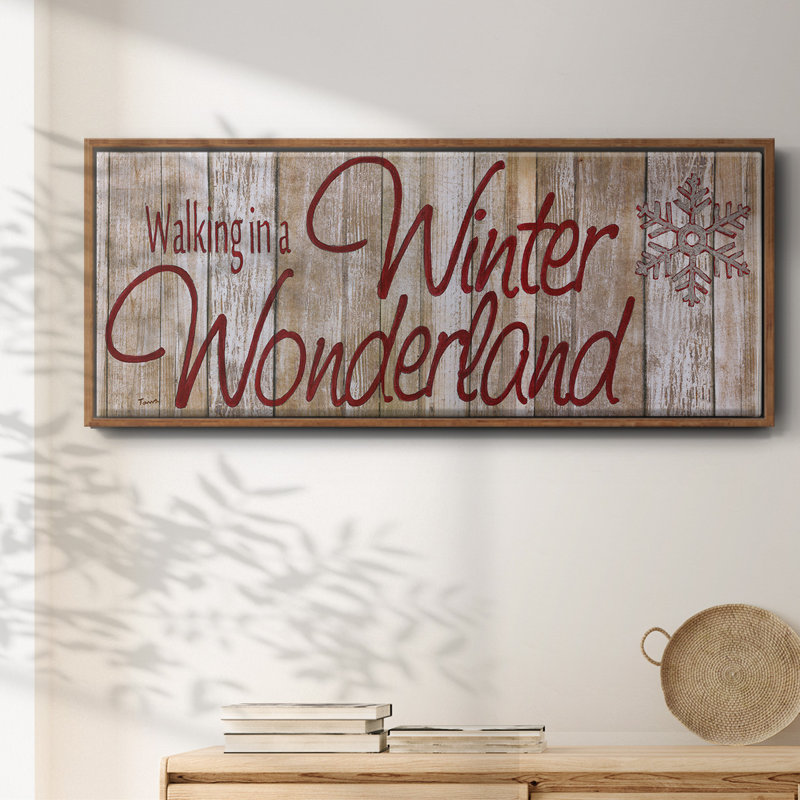 Winter Wonderland - toile encadrée, H 12 po x l 30 po