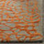 Tapis gris / orange en laine crocheté à la main Rigsby-81913423