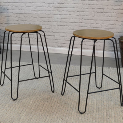 Counter Stool with Metal Frame