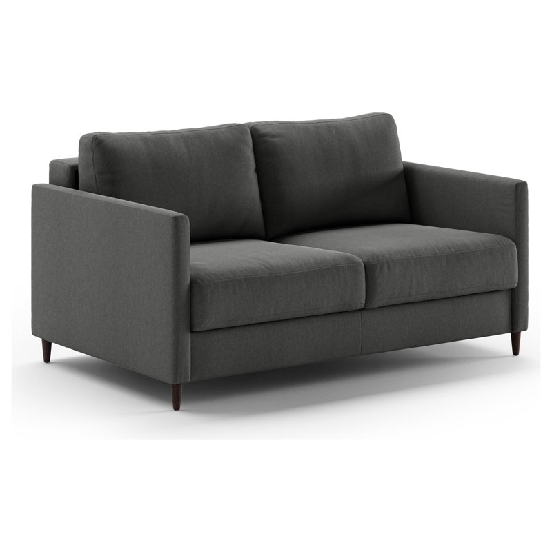 Elfin Loveseat Sleeper, Black, 32.75" H x 59" W x 39.75" D